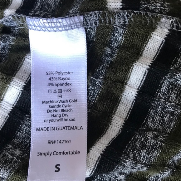 LulaRoe striped short sleeve cardigan - Picture 4 of 4